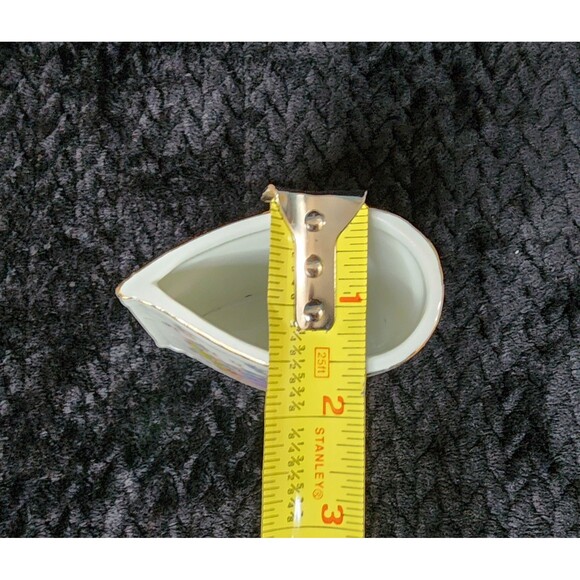 Vintage Lego Korea Teardrop Porcelain Vases – Set of 2 Floral Motif, 1950s–60s - Picture 7 of 9